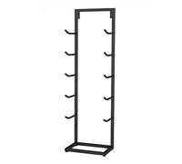 KHLMSRXJ Against The Wall 5 Tier Yoga Mat Rack Stand Holer Freestanding, Modern Metal Multi-Purpose Storage Organzier for Foam Roller/Exercise Mats (Color : Black, Size : Hold 10 mats)