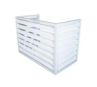 KHLMSRXJ Air conditioner radiator cover,air conditioner fence,Anti-Theft Sturdy Aluminum AC Covers,Noise Reduction,fence to hide air conditioner, Applicable to air conditioner outdoor uni