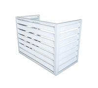 KHLMSRXJ Aluminum air conditioner and heat pump covers, exterior air conditioning unit cover, Aluminum alloy air conditioner frame, Dustproof and waterproof, Suitable for indoor and outdoor