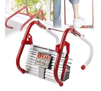 KHLMSRXJ Emergency Fire Ladder Fireproof Rescue Rope Ladder, Portable Window Fire Escape Evacuation Ladder 2-6 for Homes, Escape, Self-rescue, Climbing Ladders,7.5M/24FT