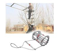 KHLMSRXJ Escape Ladders,Emergency Ladders,Fire Escape Ladder Emergency Escape Ladder Fire Rescue Ladder, Wire Evacuation Rope Ladder, Aluminum Alloy Heavy-Duty Escape Ladder,8m/26.24ft