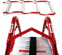 KHLMSRXJ Fire Escape Ladder, Rope Ladder for Adults & Kids, Portable fire Emergency Escape Ladder from Balcony, 13/24/32Ft fire Safety Ladder with Anti-Slip Rungs,13FT/4M