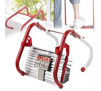 KHLMSRXJ Fire Escape Safety Ladder, 13-32FT Portable Emergency Window Ladder Fire Escape with Anti-Slip Rungs for Kids and Adults Easy to Deploy,32FT/10M