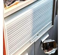 KHLMSRXJ Folding Door Tambour Door Kit Pantry Cabinet Roll Up Doors, Sliding Pull-Down Gate Small Spaces, ABS Shutter Appliance Cupboard Storage Door with Handle(32x40in (81x102cm))
