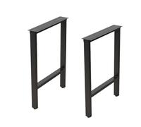 KHLMSRXJ Industrial Style Trapezoid Steel Table Legs Adjustable Desk Support Legs for Replacement Furniture Heavy Duty Legs with Max Load of 1000 Lbs Rustic Design Black 30x72cm