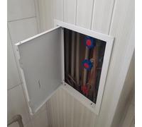 KHLMSRXJ Metal Access Panel Click Open, Plumbing Wall Hole Cover Inspection Hatch, Vent Service Access Meter Hole Box Door Plate for Drywall, Customize(6x12inch/150x300mm)