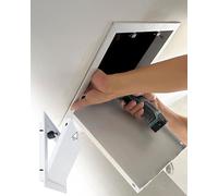 KHLMSRXJ Push to Open Access Panel Ceiling/Wall Mounting, Aluminium Alloy Attic Door Hatch Drywall Inspection Cover, Opening Flap Meter Box Door Replacement(40x55cm/15.7x21.7in)