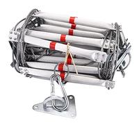 KHLMSRXJ Rescue Rope Ladder 16-98Ft Escape Ladder Emergency Work Safety Response Fire Rescue Rock Climbing Easy to Deploy Portable Fire Ladder for Indoor Play Set, Tree House, Playground,82FT/25M