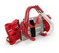 KHLMSRXJ Retractable Fire Escape Ladder 2-6 Homes, Portable Emergency Fire Ladder with Wide Aluminum Steps for Adults and Kids Window Exit,10M/32FT