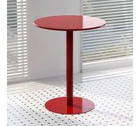 KHLMSRXJ Round Bar Table Tall Top Table, Counter Cocktail Bistro Pub Dining Table for Home Office and Kitchen, Coffee Tea Drink Tables, Sofa Side/end Table, Red(60x60x104cm)