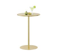 KHLMSRXJ Round Tall Top Bar Table, Counter Height Cocktail Bistro Pub Table, Small Coffee End Table, Kitchen Dining Table for Lounge Area, Club, Party, Leisure Sofa Side Table(48x48x62cm)