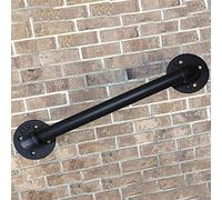 KHLMSRXJ Stair banister handrail 1ft-20ft Handrail - Complete Kit. Iron Black Pipe Stair Handrail, Home Safety Fence for The Elderly and Children Indoor Outdoor Stair Railing Anti-Skid Hand