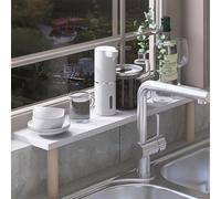 KHLMSRXJ window sill extender Kitchen Window Sill Extension Board, Sink/Narrow Gap Countertop Extend Shelf, Drill-free Tabletop Extender Organization Storage(White,60x20cm/24x8in)
