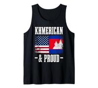 Khmerican & Proud Flag Design - American Cambodian Tank Top