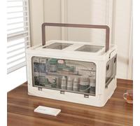 KHNR Medicine Storage Box with Handle,Large First Aid Box with Removable Tray and Quick Access Top Lid Flap,5 Doors Open Medicine Organizer,Plastic Multipurpose Medicine Chest Container