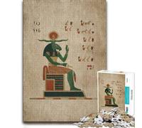 Khnum Egyptian God Adult Wooden Jigsaw Puzzle 1000 Pieces | Section-by-section building: a simple way to organise the image at your own pace.