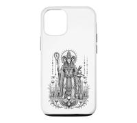 Khnum Ram Creator Ancient Egyptian Monochrome Art Case for iPhone 12/12 Pro