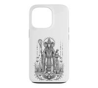Khnum Ram Creator Ancient Egyptian Monochrome Art Case for iPhone 13 Pro