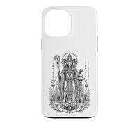 Khnum Ram Creator Ancient Egyptian Monochrome Art Case for iPhone 13 Pro Max