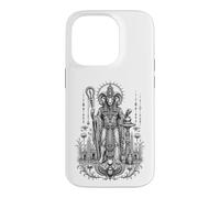 Khnum Ram Creator Ancient Egyptian Monochrome Art Case for iPhone 14 Pro