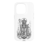 Khnum Ram Creator Ancient Egyptian Monochrome Art Case for iPhone 15 Pro