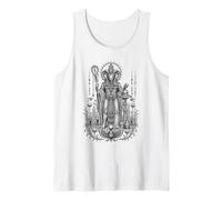 Khnum Ram Creator Ancient Egyptian Monochrome Art Tank Top