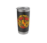 Khokhloma Russian Pattern for Russians Stainless Steel Insulated Tumbler