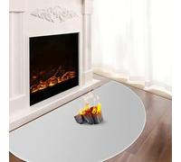 Khongoo Fireproof Fire Mat for Log Burner, 150 x 80 cm, 1mm, Grey | 1832°F Fire mat for wood burner, fiberglass fire retardant mat shields floors & carpets from embers, easy to clean, versatile