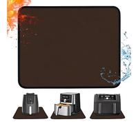 Khongoo Heat Resistant Mat for Air Fryer, 30x45x0.1cm Heat Mat to Protect Countertop, Air Fryer Accessories Compatible with Ninja, Cosori, Tefal, Heatproof Pad for Coffee Machine, Oven (Brown)