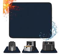 Khongoo Heat Resistant Mat for Air Fryer, 30x45x0.1cm Heat Mat to Protect Countertop, Air Fryer Accessories Compatible with Ninja, Cosori, Tefal, Heatproof Pad for Coffee Machine, Oven (Blue)