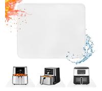 Khongoo Heat Resistant Mat for Air Fryer, 30x45x0.1cm Heat Mat to Protect Countertop, Air Fryer Accessories Compatible with Ninja, Cosori, Tefal, Heatproof Pad for Coffee Machine, Oven (White)