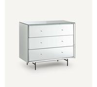 Khonsou Mirrored Chest of Drawers Transparent