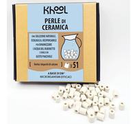 KHOOL Bamboo | Pack of 50 + 1 Ceramic Beads 100% Natural | Based on EM* Effective Micro-organism | Bead Diameter 10 mm | Energizes Water and Gives a Pleasant Taste Without Residue