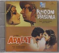 Khoon Pasina / Adalat (2 Film CD Combo / Music: Kalyanji Anandji / Bollywood Film Soundtracks) by Lata Mangeshkar, Kishore Kumar, Mohd. Rafi, Yesudas...etc (0100-01-01j