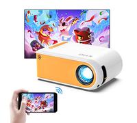 KHQ Mini Projector, HD 1080P Supported Portable Projector, Movie Projector for Outdoor Indoor Home Theater, Wifi Screen Mirroring for Smartphone, Compatible with Tablet/TV Box/Roku etc
