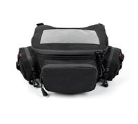 Khqdnh Moto Waterproof Side Bag Waterproof Motorcycle Front Bag Touchscreen GPS Motorbike Navigation Handlebar Storage Large Capacity Moto Waist(Blue)