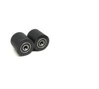 KHRKHHXLA 1 Piece 6x30x30 Double Bearing Polyurethane Coated Pulley PUT62630-30 6mm Inner Diameter 30mm Diameter PU Bearing 6 * 30 * 30 Plastic Roller(10x35x30mm)