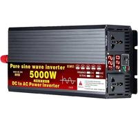 KHRKHHXLA 3500W to 8000W Peak Pure Sine Wave Inverter 12V to 220V AC Converter for Truck Home RV Off-Grid Solar Power Inverter 5000W-48Vto110V(5000W,60Vto110V)