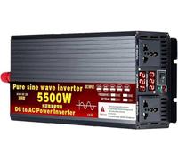 KHRKHHXLA 3500W to 8000W Peak Pure Sine Wave Inverter 12V to 220V AC Converter for Truck Home RV Off-Grid Solar Power Inverter 5000W-48Vto110V(5500W,48Vto220V)