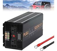 KHRKHHXLA Pure Sine Wave Voltage Converter DC 12V to 220V 5000W Pure Sine Wave Inverter with Outlets USB Port Complete Safety Protection Transformer 48V-220V(24V-240V)