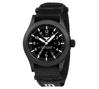 KHS Men's Watch Platoon Steel Solar Black PLABSS.NXT7