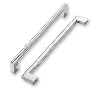 khtumeware 10 Inch Hole Center 2 Pack Polished Chrome Cabinet Pulls Heavy Duty Solid Kitchen Drawer Handle, Hardware for Bathroom, Drawer, Cabinet, Door Cabinet