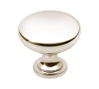 khtumeware 10 Pack 1-1/4 inch Polished Nickel Cabinet Knobs Dresser Knobs Oval Drawer Knobs Kitchen Cabinet Hardware Zinc Knobs for Dresser Drawers