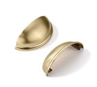 khtumeware 10 Pack 2-1/2" Drawer Pulls Champagne Bronze Cabinet Cup Pulls Kitchen Hardware Cabinet Handles Drawer Handles Knobs 2.5 inch Hole Center