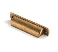 khtumeware 10 Pack 3" Drawer Pulls Antique Brass Cabinet Cup Pulls Kitchen Hardware Cabinet Handles Drawer Handles Knobs 3 inch Hole Center