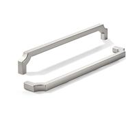 khtumeware 2-Pack 256mm Brushed Satin Nickel Cabinet Pulls, Solid Zinc Alloy Heavy-Duty Handles for Kitchen/Bathroom Cabinets, Drawers & Cupboards (10 Inch Center to Center)