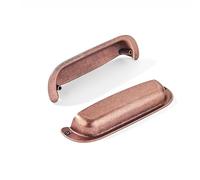 khtumeware 2 Pack 5"(128mm) Hole Center Vintage Drawer Pulls Antique Copper Cabinet Bin Cup Pulls Bathroom Hardware Cabinet Handles Drawer Handles Knobs