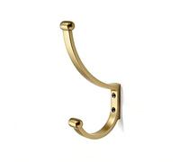 khtumeware 3 Pack Zinc Alloy Champagne Bronze Large Coat Hook Set, Anti-Rust Bathroom Hook, Modern and Simple Towel Robe Hooks for Storage on the Back of the Entrance Door and Bedroom wall