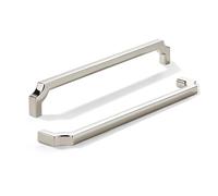 khtumeware 5-Pack 256mm Polished Nickel Cabinet Pulls, Solid Zinc Alloy Heavy-Duty Handles for Kitchen/Bathroom Cabinets, Drawers & Cupboards (10 Inch Center to Center)