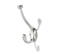 khtumeware The 3 Pack zinc Alloy Brushed-Satin-Nickel Coat Hook is Suitable for bathrooms, Behind Doors, bedrooms, corridors, and is a Towel Robe Silver Hooks for Both Household and Commercial use